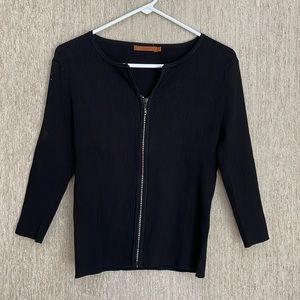 Black jacket/knitwear